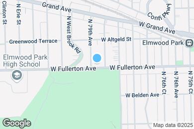 Map image of the property - 7840 W Fullerton Ave