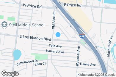 Map image of the property - 1617 E Los Ebanos Blvd