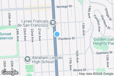 Map image of the property - 1450 Pacheco St