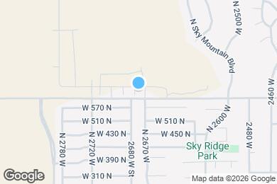 Map image of the property - 2675 W 625 N