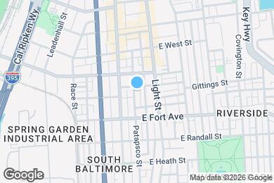 Map image of the property - 1411 Patapsco St
