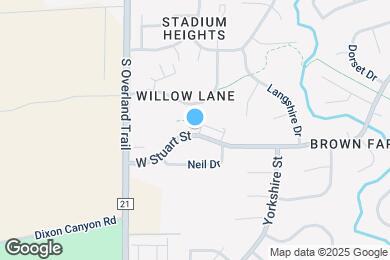 Map image of the property - 2930 W Stuart St