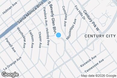 Map image of the property - 2025 S Beverly Glen Blvd