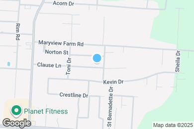 Map image of the property - 215 Clause Ln