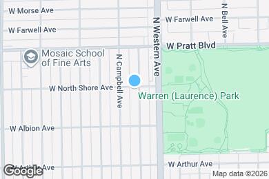 Map image of the property - 2437 W North Shore Ave