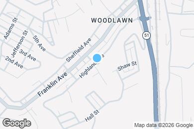 Map image of the property - 451 Highland Ave