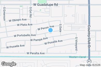 Map image of the property - 645 W Portobello Ave