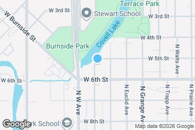 Map image of the property - 424 N Lake Ave