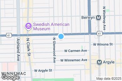 Map image of the property - 1334 W Winona St