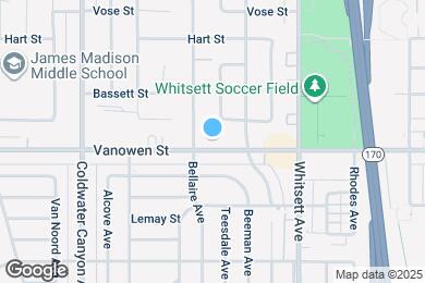 Map image of the property - 12641 Vanowen St