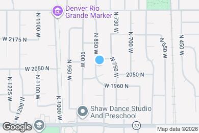 Map image of the property - 2056 N 850 W