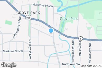 Map image of the property - 606 W Lake Ave NW
