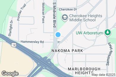 Map image of the property - 1213 S Midvale Blvd