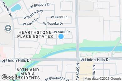 Map image of the property - 5959 W Kimberly Way
