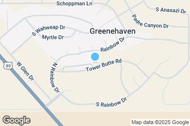 Map image of the property - 1001 Tower Butte Dr