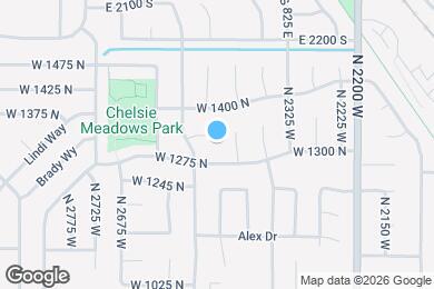 Map image of the property - 2475 W 1325 N