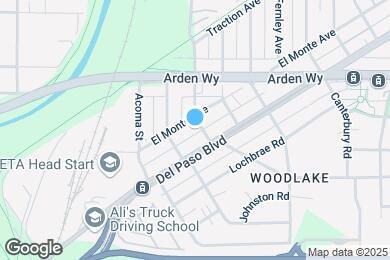 Map image of the property - 1120 El Monte Ave