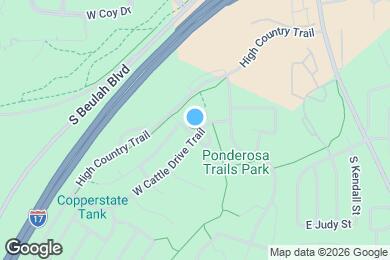 Map image of the property - 3800 S Wagon Trail