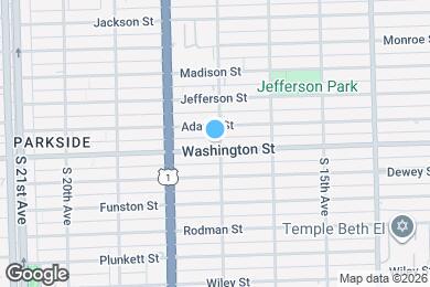 Map image of the property - 1701 Washington St