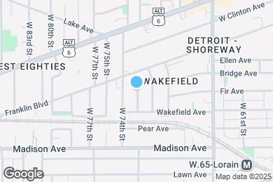 Map image of the property - 1910 W 73rd St