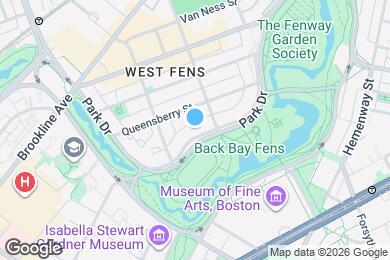 Map image of the property - The Fenway Apartments