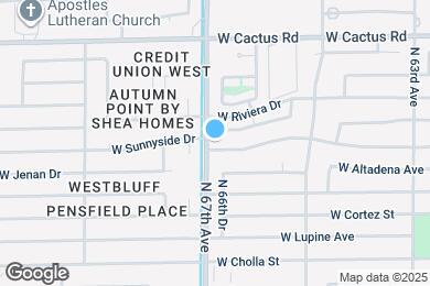 Map image of the property - 6646 W Sunnyside Dr