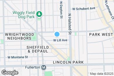 Map image of the property - 848 W Lill Ave