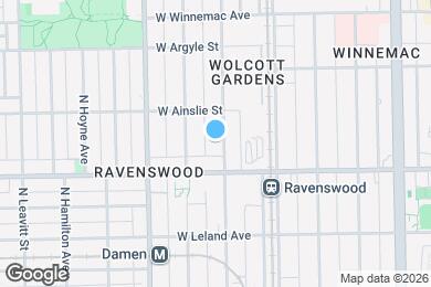 Map image of the property - 4826 N Wolcott Ave