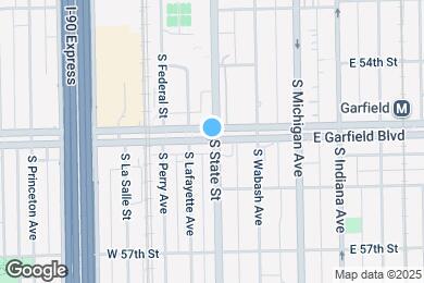 Map image of the property - 1649 W Garfield Blvd