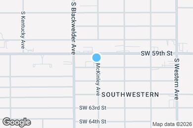 Map image of the property - 6013 S McKinley Ave