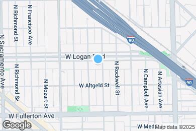 Map image of the property - 2641 W Logan Blvd