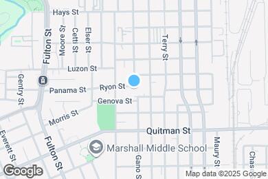 Map image of the property - 1302 Ryon St