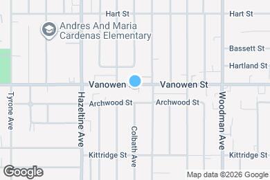 Map image of the property - 13934 Vanowen St
