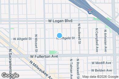 Map image of the property - 2707 W Altgeld St