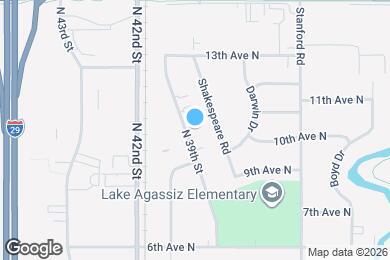 Map image of the property - 1016 N 39th St