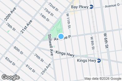 Map image of the property - 80 Avenue P