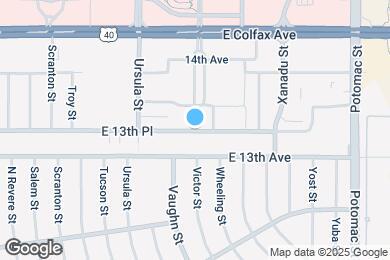 Map image of the property - 13253 E 13th Pl