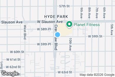 Map image of the property - 5908 1/2 S Crenshaw Blvd