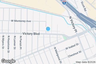 Map image of the property - 1409 W Victory Blvd