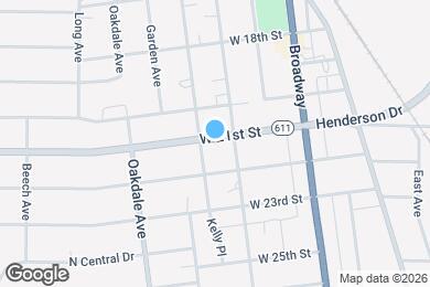 Map image of the property - 313 W 21st St