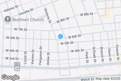 Map image of the property - 1013 W 6th St