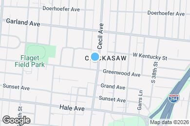Map image of the property - 1024 Cecil Ave
