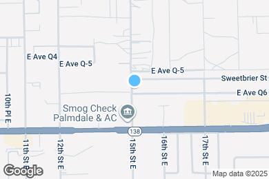 Map image of the property - 1503 E Avenue Q6