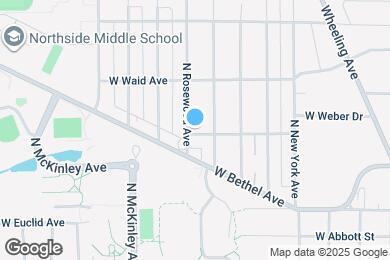 Map image of the property - 1800 N Rosewood Ave