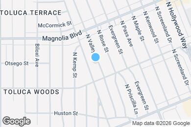 Map image of the property - 835 N Valley St
