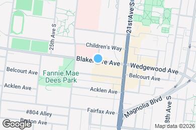 Map image of the property - 2125 Blakemore Ave