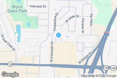 Map image of the property - 3170 W Montrail Pl