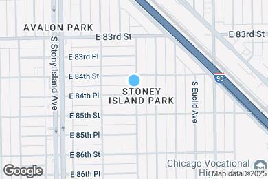 Map image of the property - 8414 S Cregier Ave
