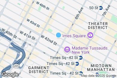 Map image of the property - 312 W 43rd St