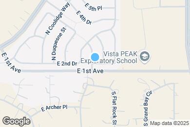 Map image of the property - 23494 E 2nd Pl